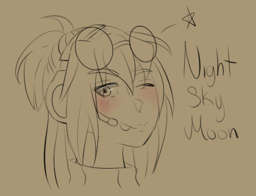 NightSkyMoon Sketch